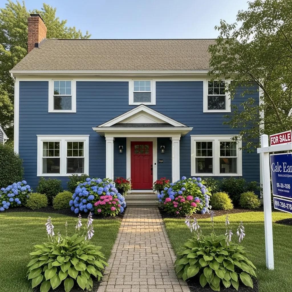 Well-maintained Columbus home exterior showing professional painting results