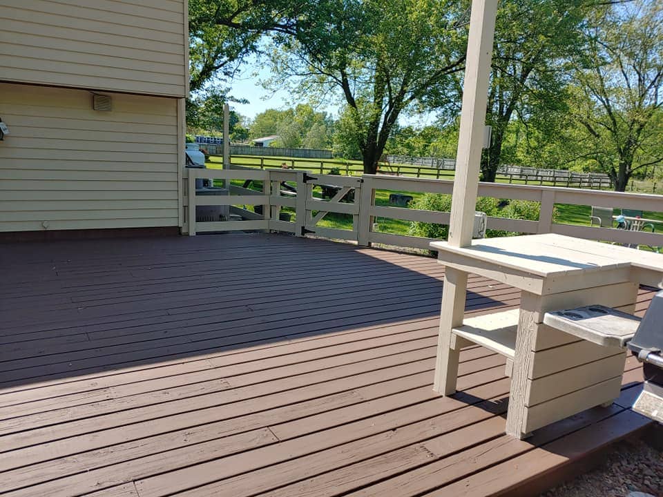after wood staining upper arlington 1